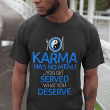 Karma Has No Menu... Yin Yang Graphic