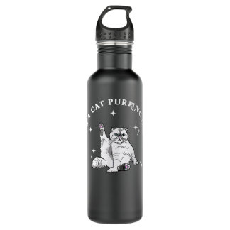 Karma Is A Cat Purring In My Lap 710 Ml Water Bottle