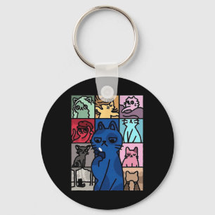 Karma Is Cat Shirt Cat Lover  Key Ring