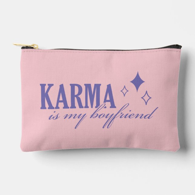 Karma is My Boyfriend Accessory Pouch (Front)