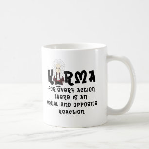 Karma & Newton's 3rd Law-V2 (Light Background) Coffee Mug