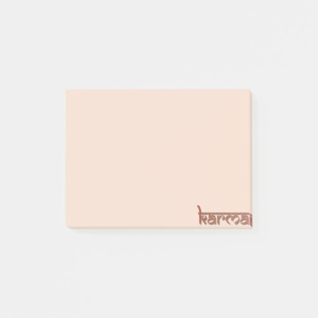 karma - orange post-it notes (Front)