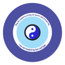 Karma Protection Dark Blue Evil Eye Yin Yang
