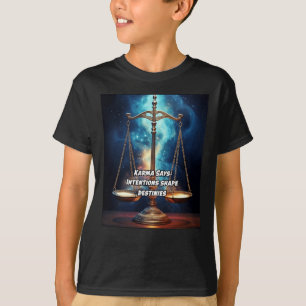 Karma Says Intentions Shape Destinies. Sticker T-Shirt