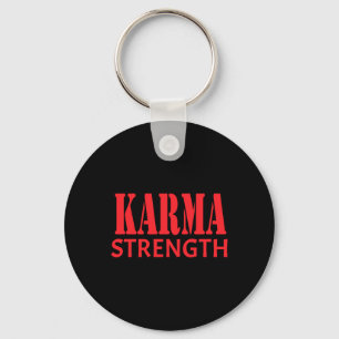 Karma Strength Sticker Key Ring