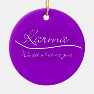 Karma - We Get What We Give Ceramic Tree Decoration