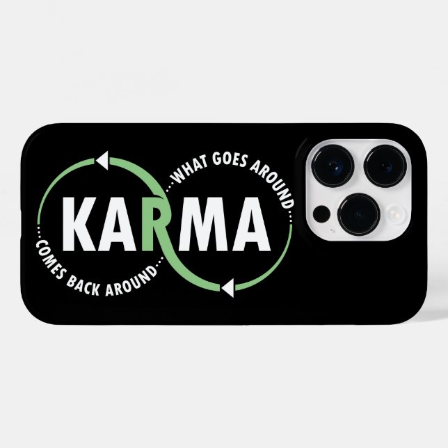 Karma - What Goes Around Comes Back Around (v1) Case-Mate iPhone Case (Back (Horizontal))