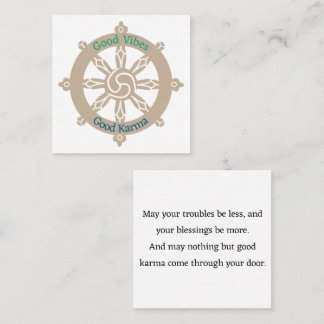 Karma Wheel Poem Pass Along Cards