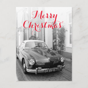 Karmann Ghia Classic Car Christmas Holiday Postcard