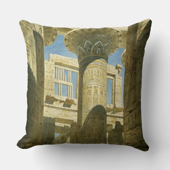 Karnak, c.1866 (w/c on paper) cushion (Front)