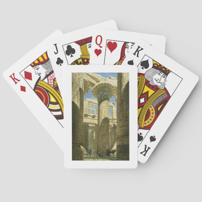 Karnak, c.1866 (w/c on paper) playing cards (Back)