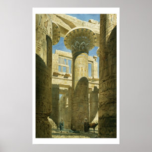 Karnak, c.1866 (w/c on paper) poster