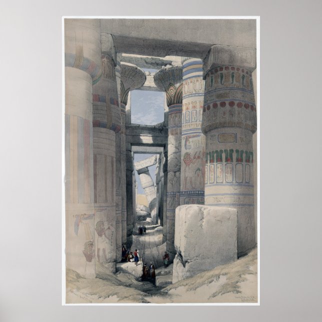 Karnak - Dromos or first court of the temple Poster (Front)