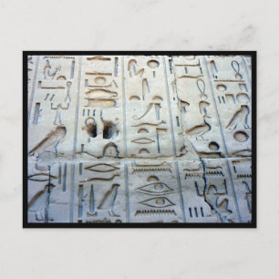 karnak glyphs postcard