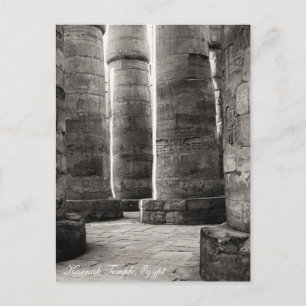 Karnak Temple, Hieroglyphs, Ancient Egypt Postcard