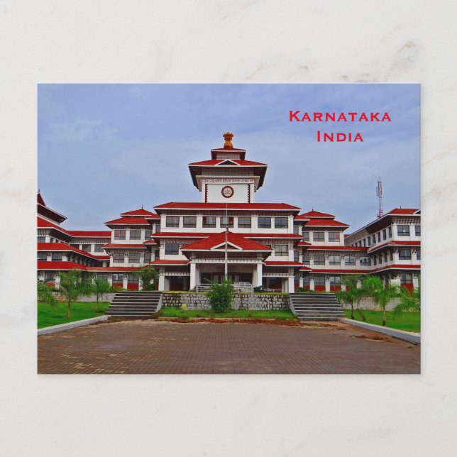 Karnataka India Vintage Tourism Travel Add Postcard (Front)