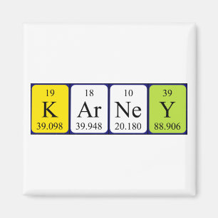 Karney periodic table name magnet