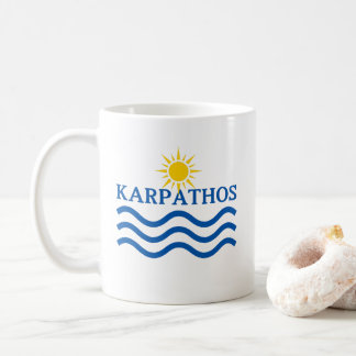KARPATHOS Greece, Sun Waves Coffee Mug