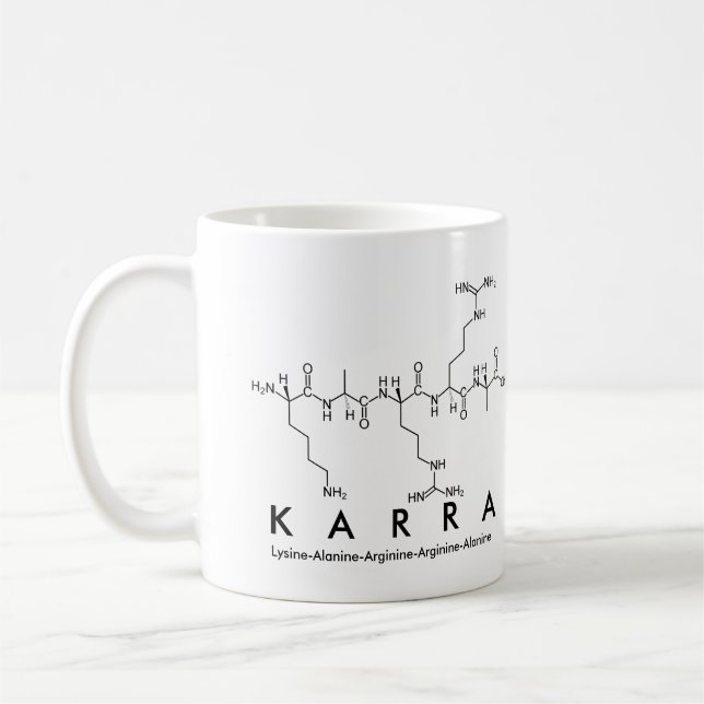 Karra peptide name mug (Left)