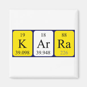 Karra periodic table name magnet