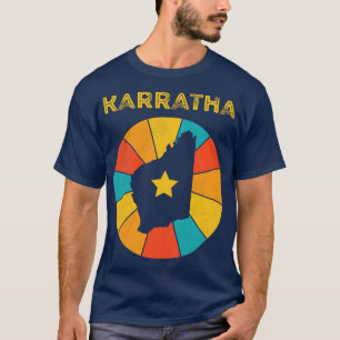 Karratha Western Australia Vintage Distressed Souv T-Shirt