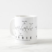 Karrie peptide name mug (Front Left)