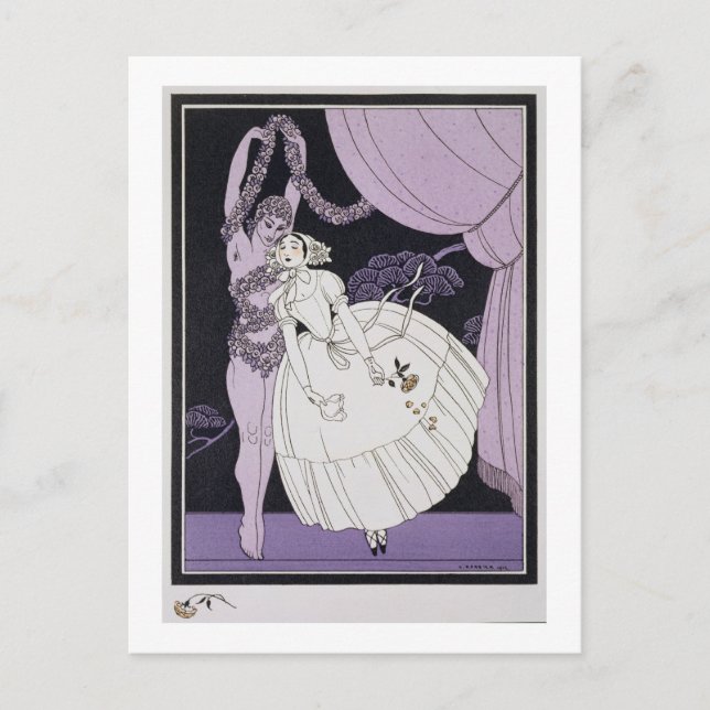 Karsavina, 1914 (pochoir print) 2 postcard (Front)