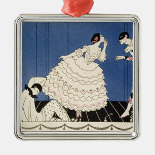 Karsavina, 1914 (pochoir print) metal tree decoration