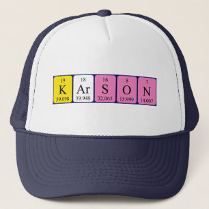 Karson periodic table name hat