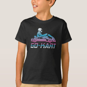 Kart Go-kart Karting Kart Racing Driver Retro Gift T-Shirt