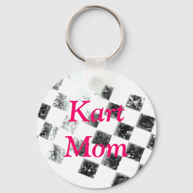 Kart Mum Key Ring (Front)