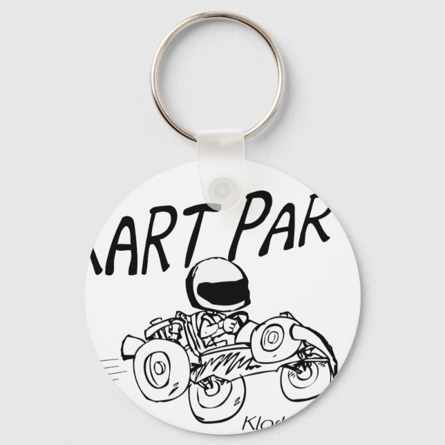 Kart Party Black Logo Key Ring (Front)