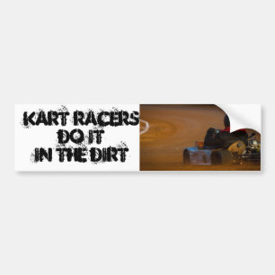 Kart Racing Bumper Sticker