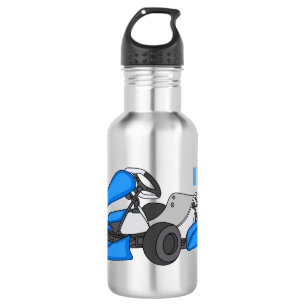 Kart racing cartoon illustration 532 ml water bottle