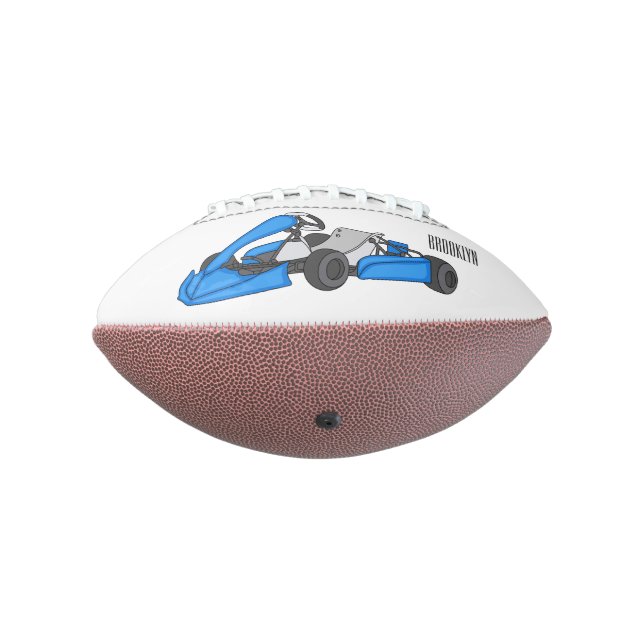 Kart racing cartoon illustration american football (Rotated 270)