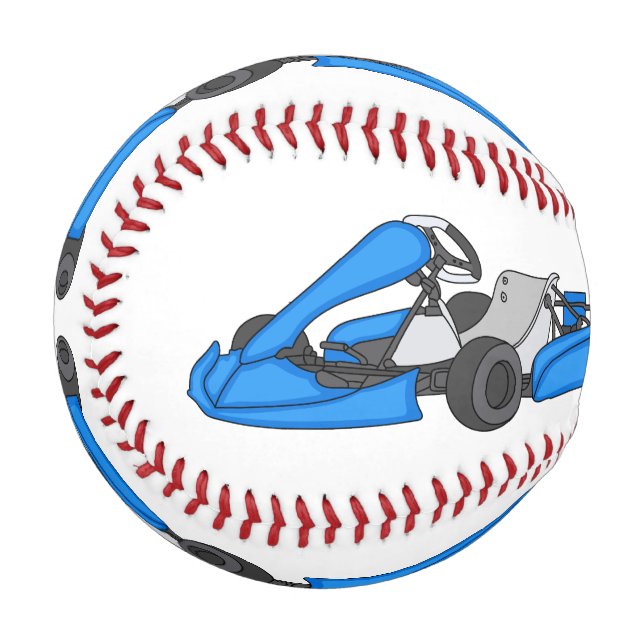 Kart racing cartoon illustration baseball (Front Left)