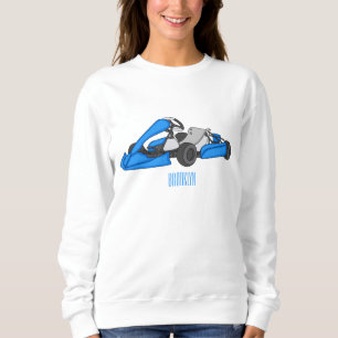 Kart racing cartoon illustration sweatshirt