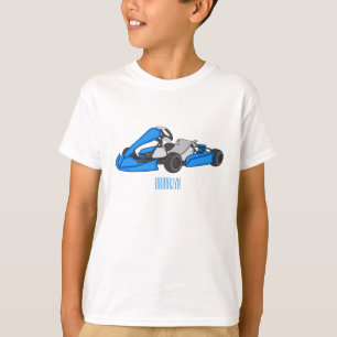 Kart racing cartoon illustration  T-Shirt
