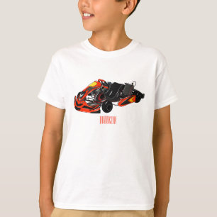 Kart racing cartoon illustration T-Shirt