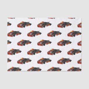 Kart racing cartoon illustration tissue paper