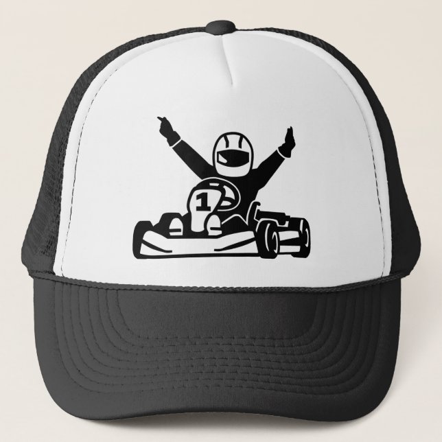 Kart racing champion trucker hat (Front)