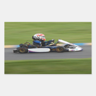 Kart Racing Rectangular Sticker