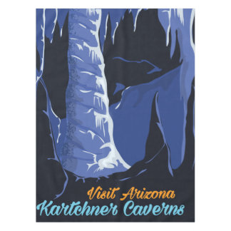 Kartchner Caverns – Arizona, vintage travel poster Tablecloth