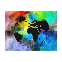 Karte "Die Welt gehört dem, der sie genießt."