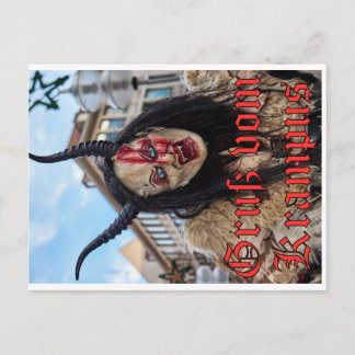 Karte Gruß vom Krampus Postcard