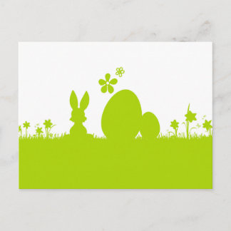 Karte Ostern Osterhase Osterei Postcard