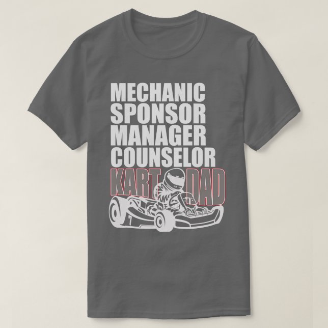 Karting Dad Kart Father T-Shirt (Design Front)
