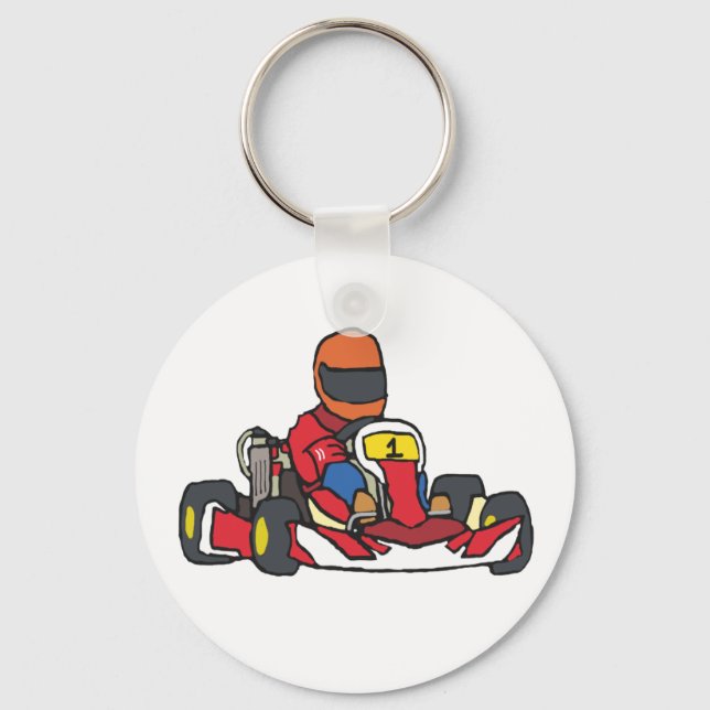 Karting Go-Kart Key Ring (Front)