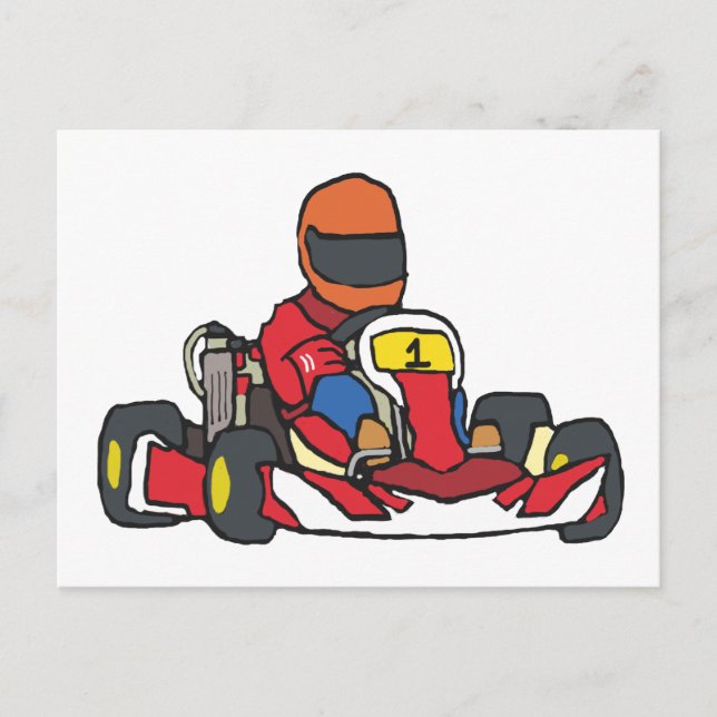 Karting Go-Kart Postcard (Front)
