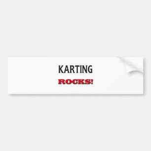 Karting Rocks Bumper Sticker